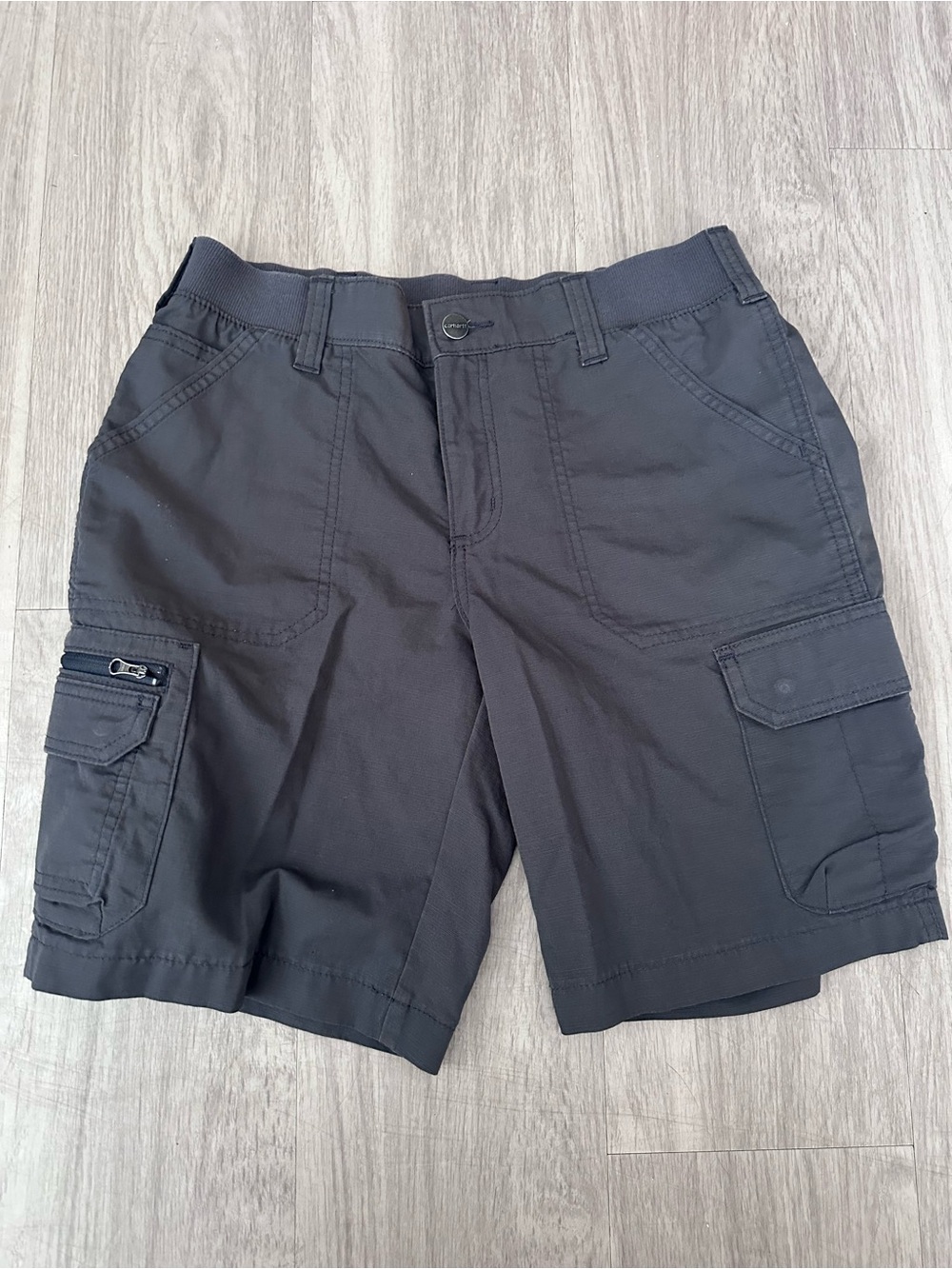 Carhartt Force Womens dark gray original extreme Performance Shorts Pockets - Picture 2 of 8
